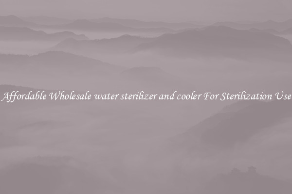 Affordable Wholesale water sterilizer and cooler For Sterilization Use