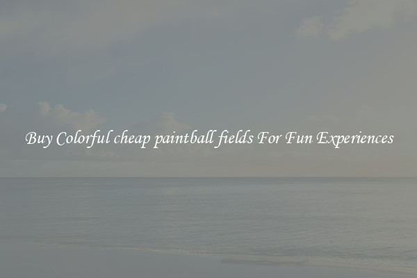 Buy Colorful cheap paintball fields For Fun Experiences