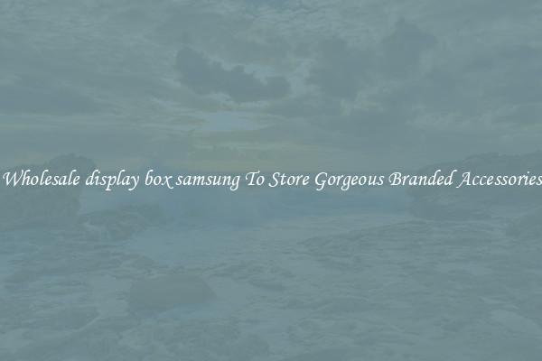 Wholesale display box samsung To Store Gorgeous Branded Accessories