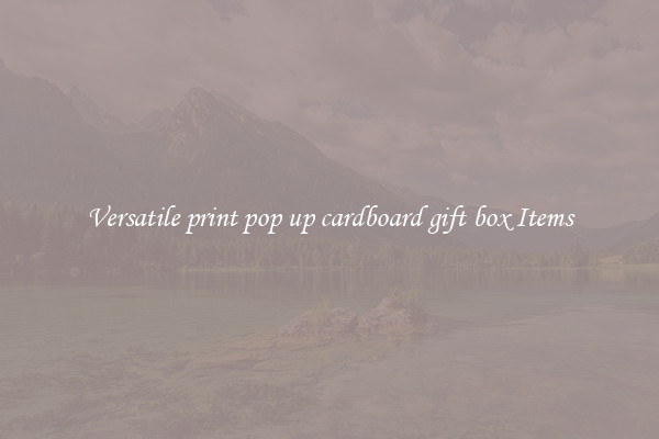 Versatile print pop up cardboard gift box Items