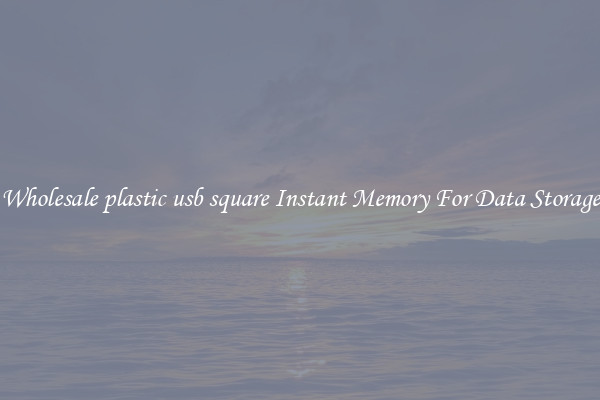 Wholesale plastic usb square Instant Memory For Data Storage