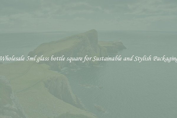 Wholesale 5ml glass bottle square for Sustainable and Stylish Packaging