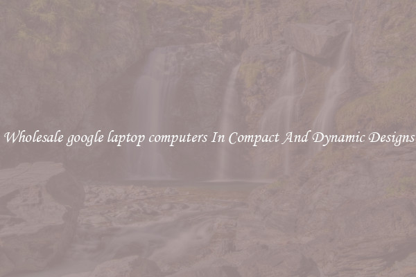Wholesale google laptop computers In Compact And Dynamic Designs
