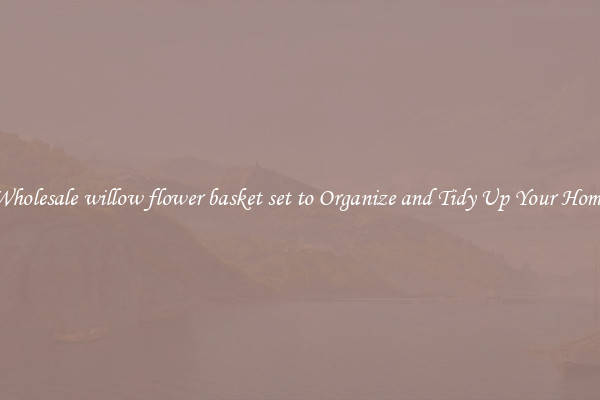 Wholesale willow flower basket set to Organize and Tidy Up Your Home