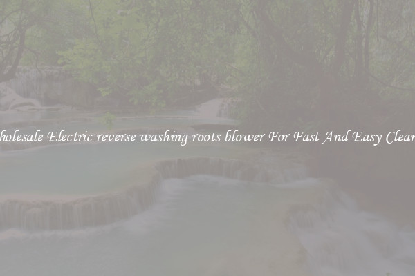 Wholesale Electric reverse washing roots blower For Fast And Easy Cleanup