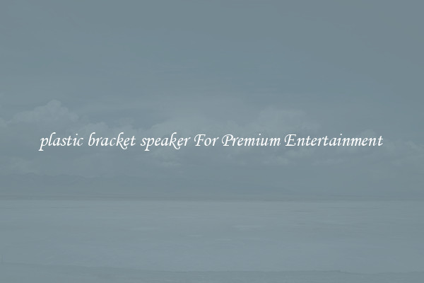 plastic bracket speaker For Premium Entertainment 
