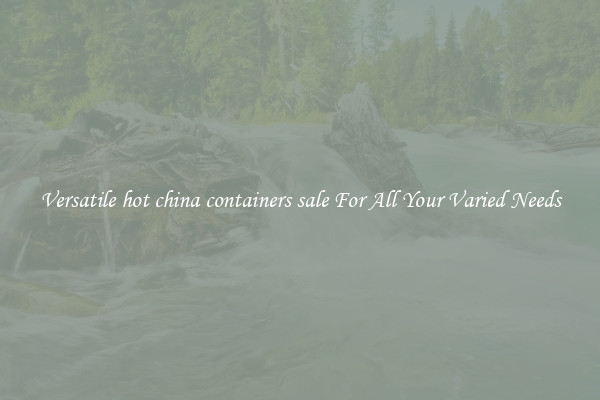 Versatile hot china containers sale For All Your Varied Needs
